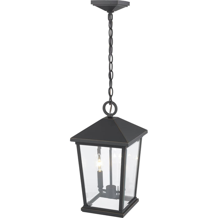 Beacon Oil Rubbed Bronze Outdoor Chain Mount Ceiling Fixture - Outdoor Pendants