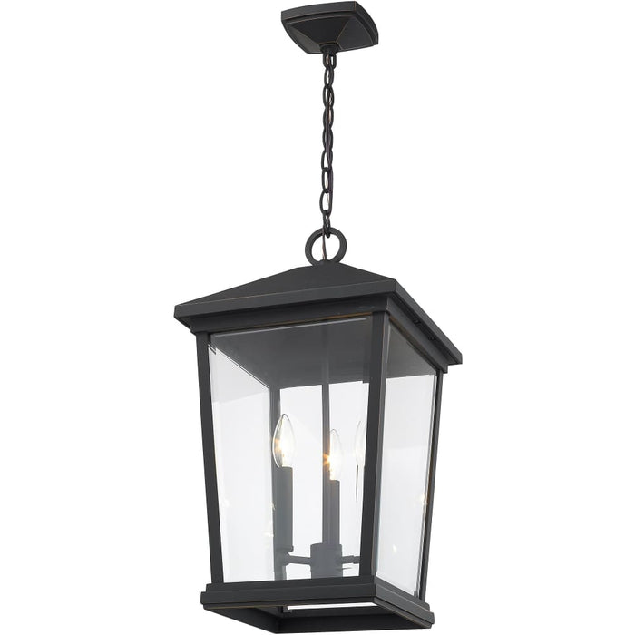 Beacon Oil Rubbed Bronze Outdoor Chain Mount Ceiling Fixture - Outdoor Pendants