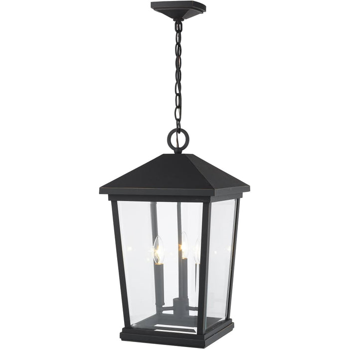 Beacon Oil Rubbed Bronze Outdoor Chain Mount Ceiling Fixture - Outdoor Pendants