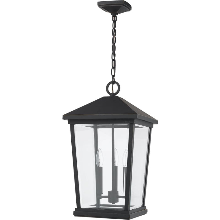 Beacon Oil Rubbed Bronze Outdoor Chain Mount Ceiling Fixture - Outdoor Pendants