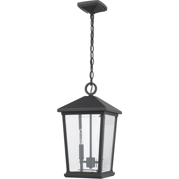 Beacon Oil Rubbed Bronze Outdoor Chain Mount Ceiling Fixture - Outdoor Pendants