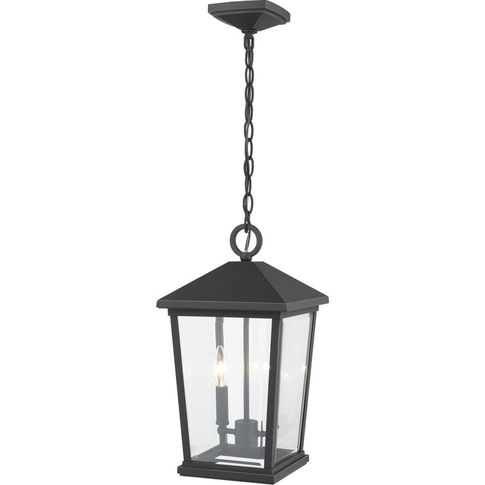 Beacon Oil Rubbed Bronze Outdoor Chain Mount Ceiling Fixture - Outdoor Pendants