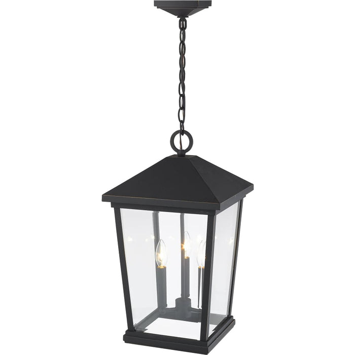 Beacon Oil Rubbed Bronze Outdoor Chain Mount Ceiling Fixture - Outdoor Pendants