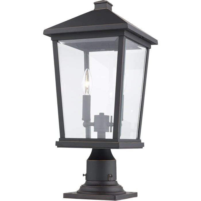 Beacon Oil Rubbed Bronze Outdoor Pier Mounted Fixture - Outdoor Pier Mounted Fixtures