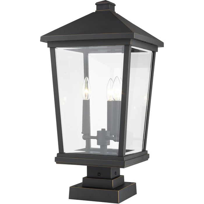 Beacon Oil Rubbed Bronze Outdoor Pier Mounted Fixture - Outdoor Pier Mounted Fixtures