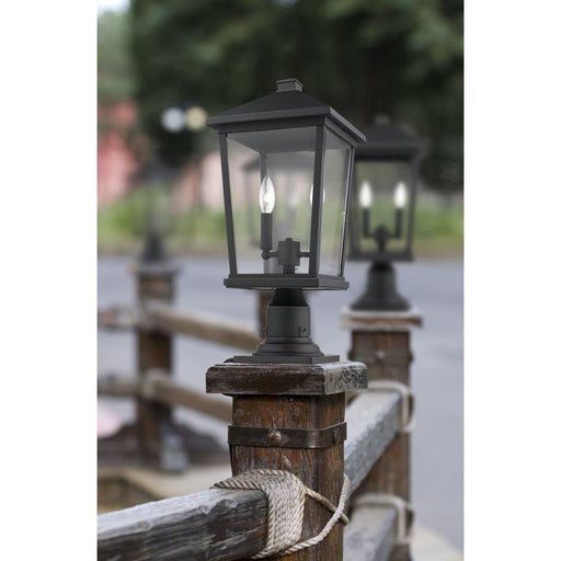 Beacon Oil Rubbed Bronze Outdoor Pier Mounted Fixture - Outdoor Pier Mounted Fixtures