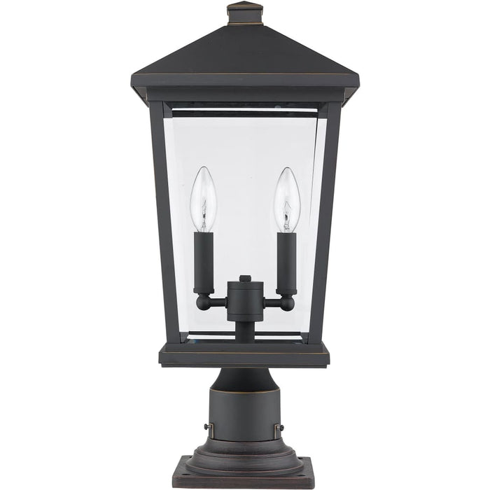 Beacon Oil Rubbed Bronze Outdoor Pier Mounted Fixture - Outdoor Pier Mounted Fixtures