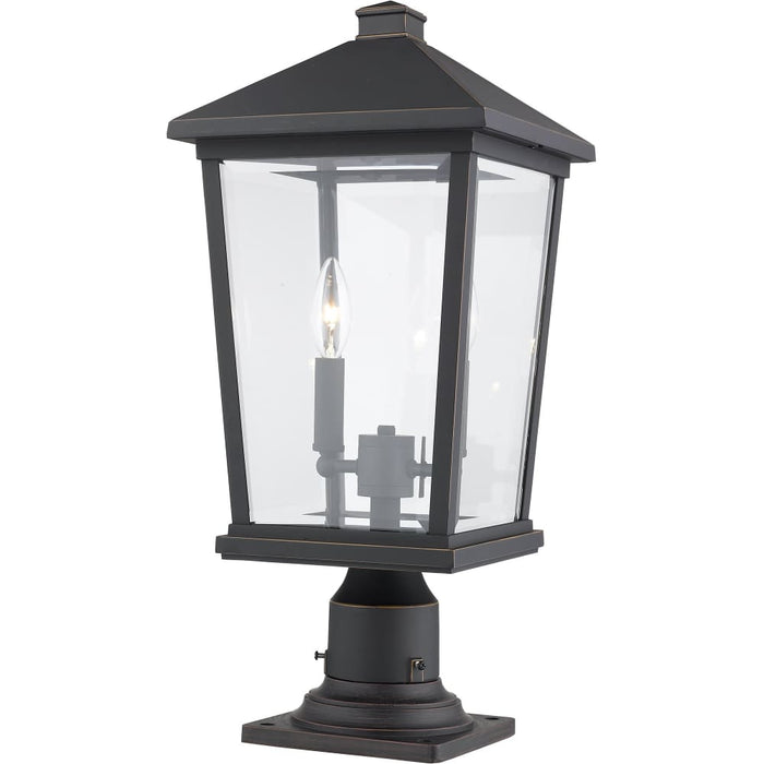 Beacon Oil Rubbed Bronze Outdoor Pier Mounted Fixture - Outdoor Pier Mounted Fixtures