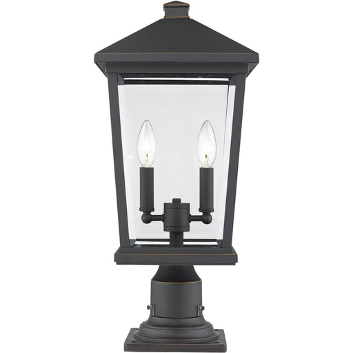 Beacon Oil Rubbed Bronze Outdoor Pier Mounted Fixture | theLightShop
