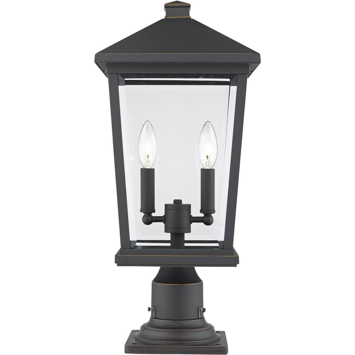 Beacon Oil Rubbed Bronze Outdoor Pier Mounted Fixture | theLightShop
