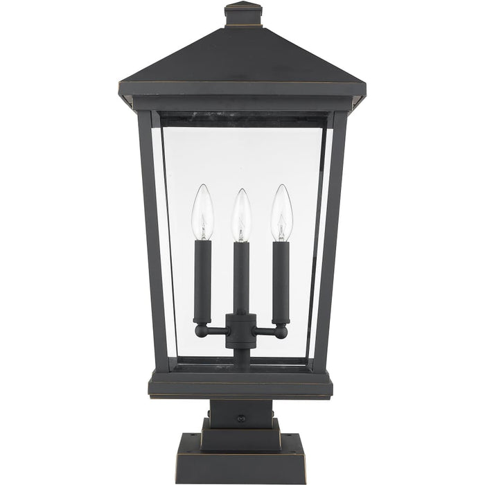 Beacon Oil Rubbed Bronze Outdoor Pier Mounted Fixture - Outdoor Pier Mounted Fixtures