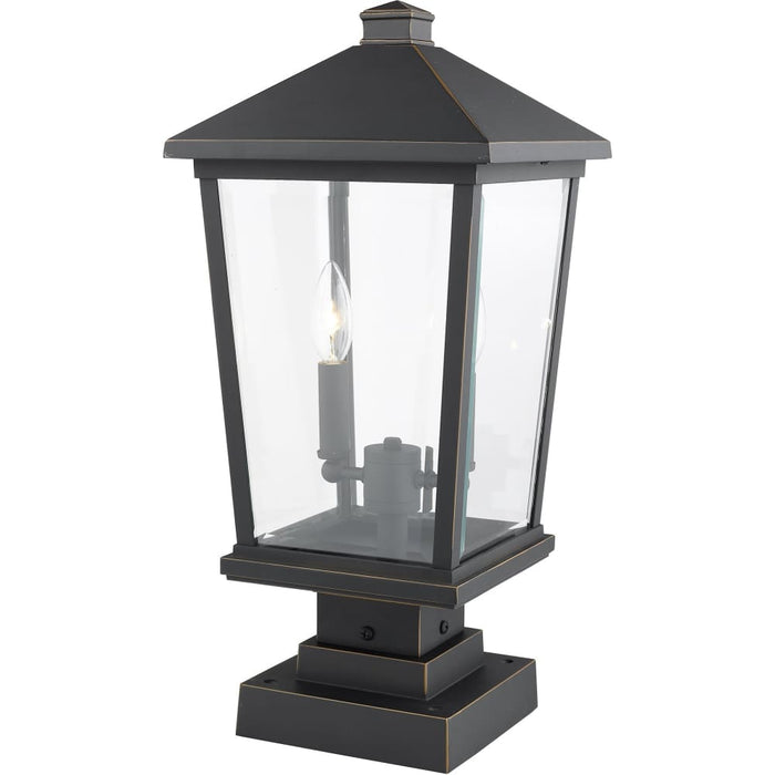 Beacon Oil Rubbed Bronze Outdoor Pier Mounted Fixture - Outdoor Pier Mounted Fixtures