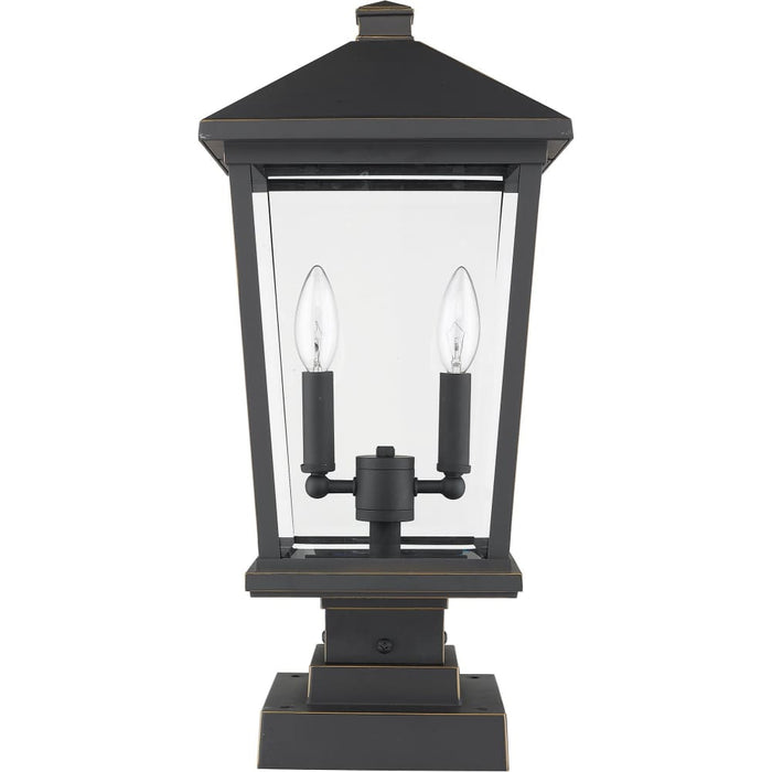 Beacon Oil Rubbed Bronze Outdoor Pier Mounted Fixture - Outdoor Pier Mounted Fixtures