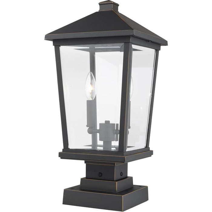 Beacon Oil Rubbed Bronze Outdoor Pier Mounted Fixture - Outdoor Pier Mounted Fixtures