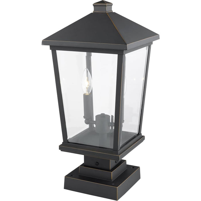 Beacon Oil Rubbed Bronze Outdoor Pier Mounted Fixture - Outdoor Pier Mounted Fixtures
