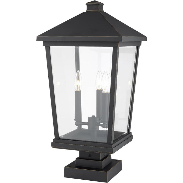 Beacon Oil Rubbed Bronze Outdoor Pier Mounted Fixture - Outdoor Pier Mounted Fixtures