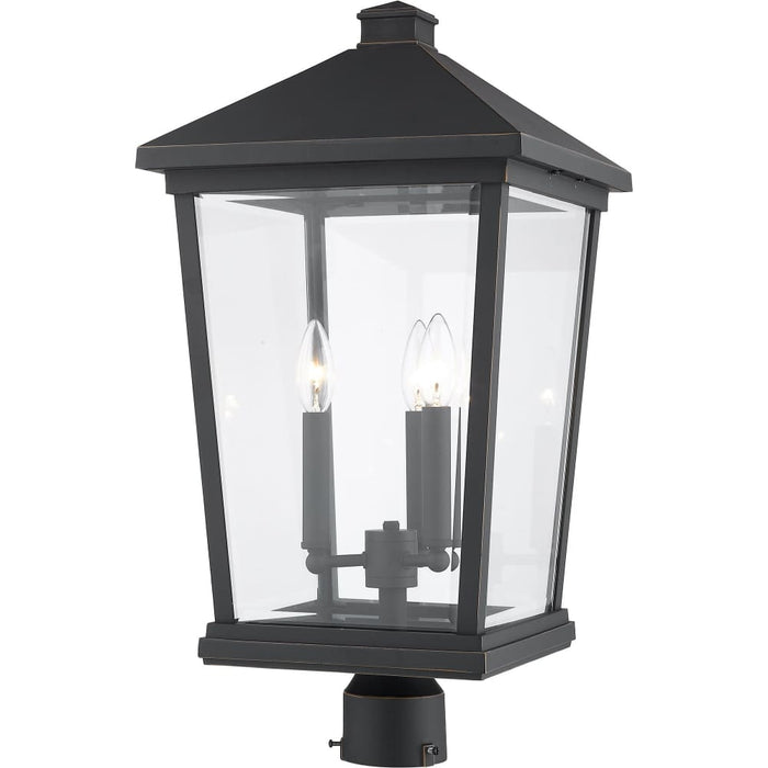 Beacon Oil Rubbed Bronze Outdoor Post Mount Fixture - Outdoor Post Mount Fixtures