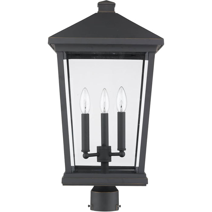 Beacon Oil Rubbed Bronze Outdoor Post Mount Fixture - Outdoor Post Mount Fixtures