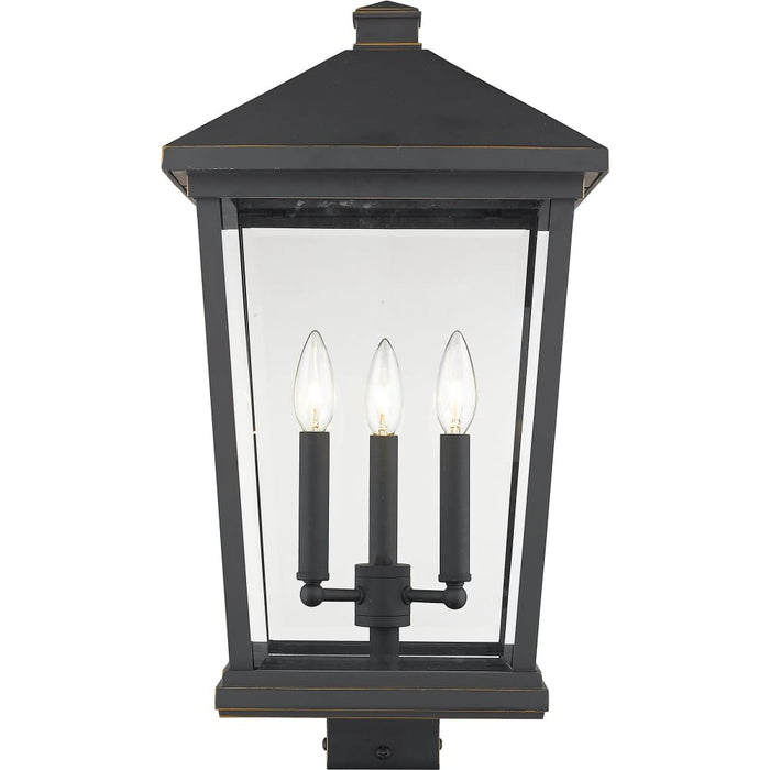 Beacon Oil Rubbed Bronze Outdoor Post Mount Fixture - Outdoor Post Mount Fixtures