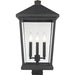Beacon Oil Rubbed Bronze Outdoor Post Mount Fixture - Outdoor Post Mount Fixtures