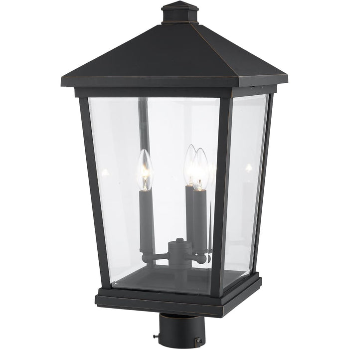Beacon Oil Rubbed Bronze Outdoor Post Mount Fixture - Outdoor Post Mount Fixtures