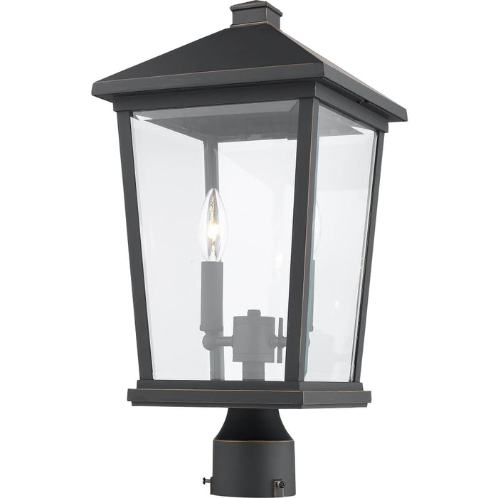 Beacon Oil Rubbed Bronze Outdoor Post Mount Fixture - Outdoor Post Mount Fixtures