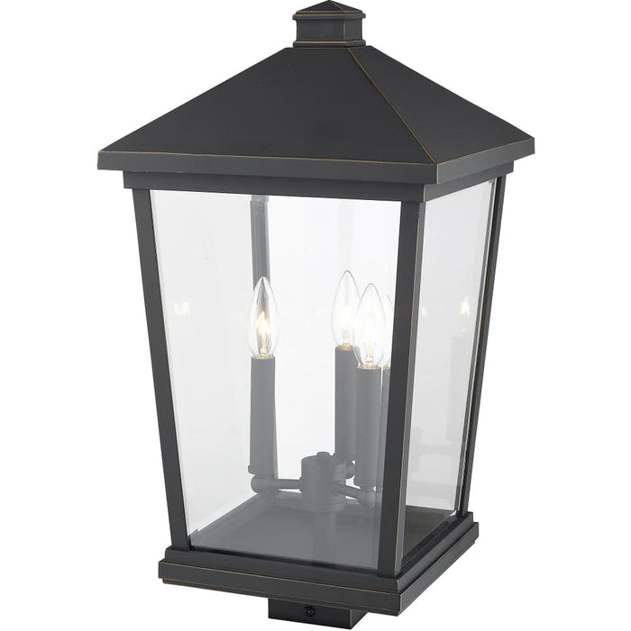Beacon Oil Rubbed Bronze Outdoor Post Mount Fixture - Outdoor Post Mount Fixtures