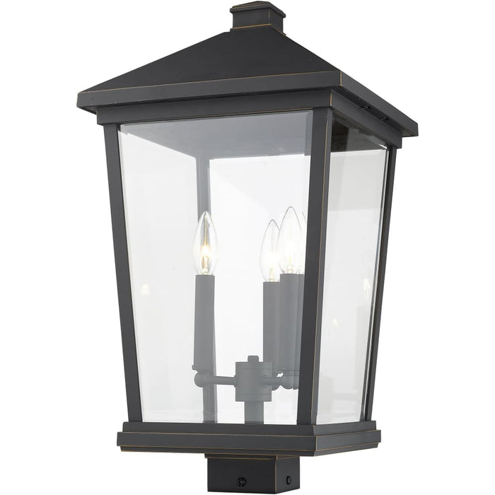 Beacon Oil Rubbed Bronze Outdoor Post Mount Fixture - Outdoor Post Mount Fixtures