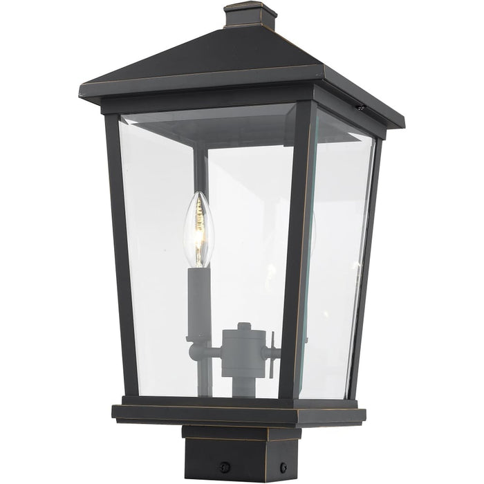 Beacon Oil Rubbed Bronze Outdoor Post Mount Fixture - Outdoor Post Mount Fixtures