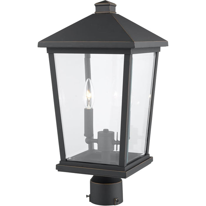 Beacon Oil Rubbed Bronze Outdoor Post Mount Fixture - Outdoor Post Mount Fixtures