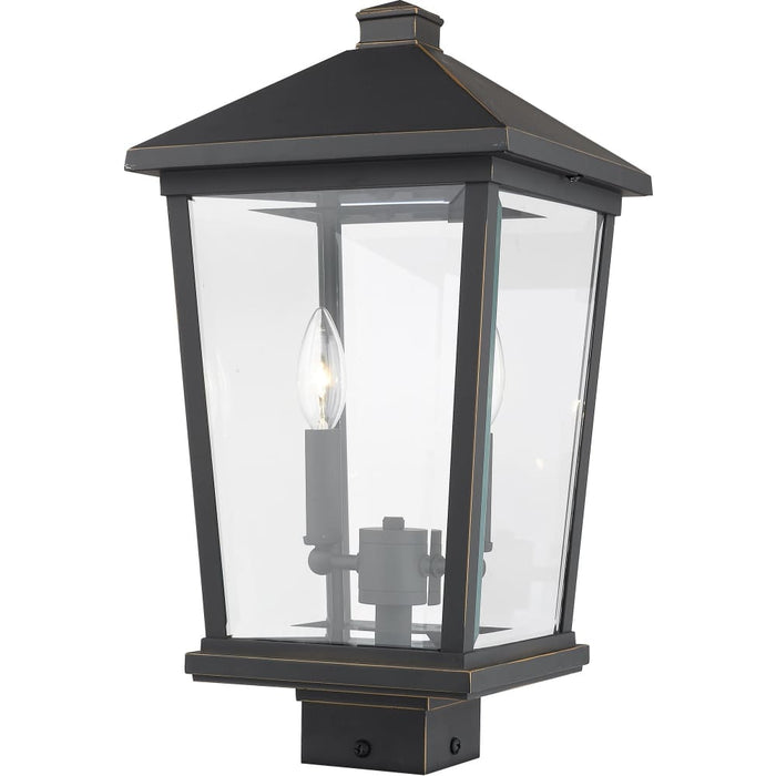 Beacon Oil Rubbed Bronze Outdoor Post Mount Fixture - Outdoor Post Mount Fixtures