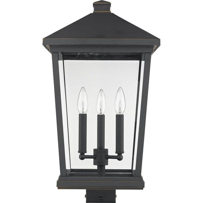 Beacon Oil Rubbed Bronze Outdoor Post Mount Fixture - Outdoor Post Mount Fixtures