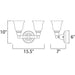Bel Air Satin Nickel Bath Vanity - Bath Vanity
