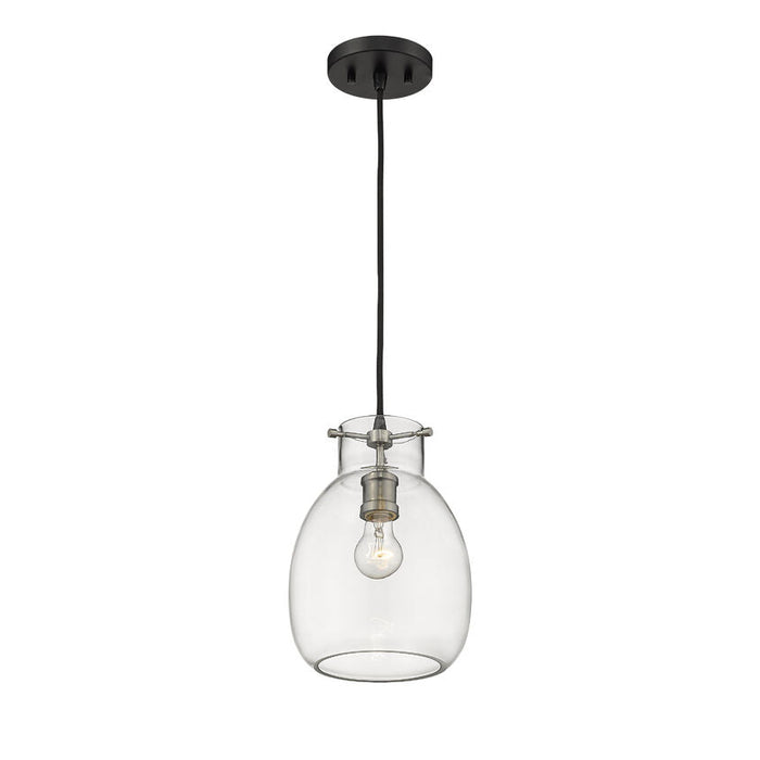Bella Matte Black Brushed Nickel 1 Light Mini-Pendant - Mini-Pendants