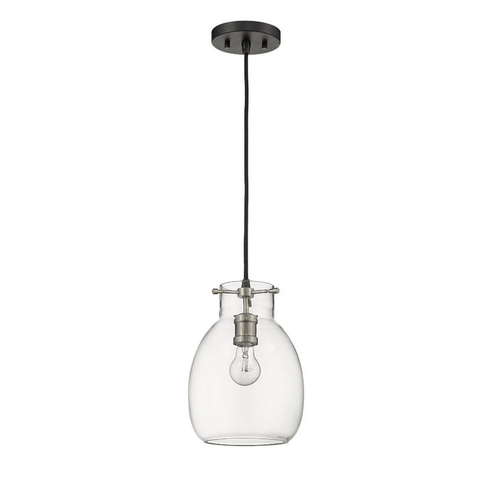 Bella Matte Black Brushed Nickel 1 Light Mini-Pendant - Mini-Pendants