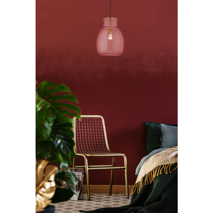 Bella Matte Black Olde Brass 1 Light Pendant - Pendants