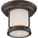 Bethany Mahogany Bronze LED Outdoor Flushmount - Outdoor Flushmount