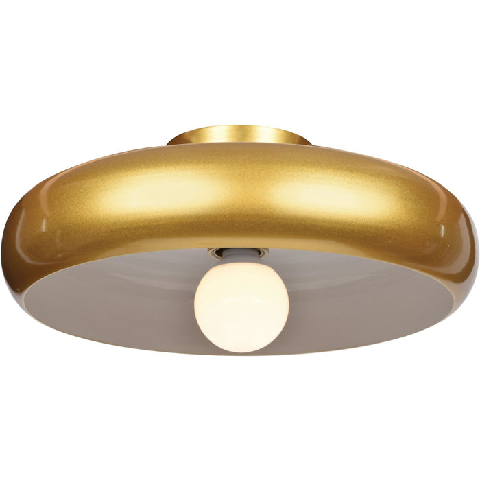 Bistro Gold and White LED Mini Pendant - Mini-Pendants