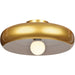 Bistro Gold and White LED Mini Pendant - Mini-Pendants