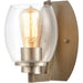 Bixler Light Wood Satin Nickel Wall Sconce - Wall Sconce