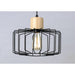 Bjorn Black / Natural Wood Single Pendant - Pendants