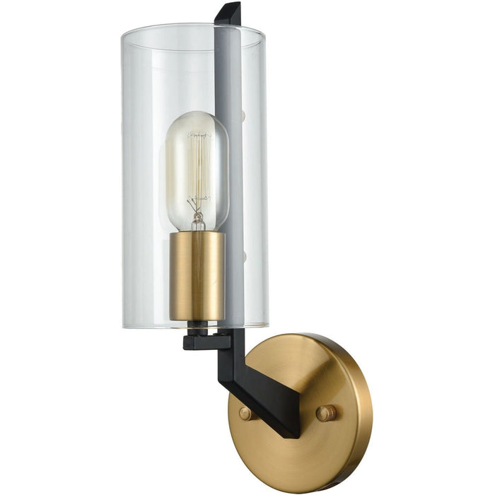 Blakeslee Matte Black Satin Brass Wall Sconce - Wall Sconce