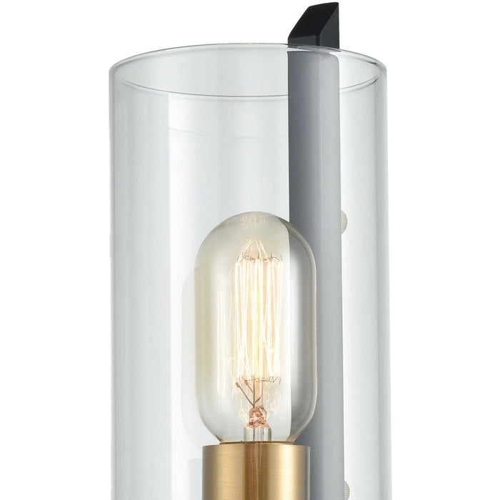 Blakeslee Matte Black Satin Brass Wall Sconce - Wall Sconce