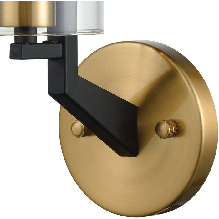 Blakeslee Matte Black Satin Brass Wall Sconce - Wall Sconce