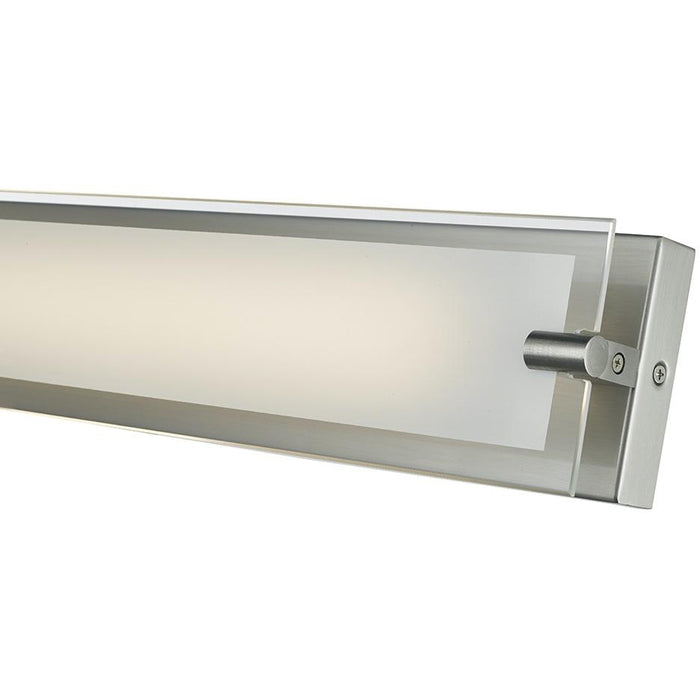 Blaze Brushed Nickel 1 Light LED Vanity Bath - Vanity Bath