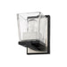 Bleeker Street Matte Black Brushed Nickel 1 Light Wall Sconce - Wall Sconces
