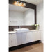 Bleeker Street Matte Black Brushed Nickel 3 Light Vanity - Bath & Vanity