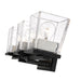 Bleeker Street Matte Black Brushed Nickel 3 Light Vanity - Bath & Vanity
