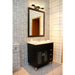 Bleeker Street Matte Black Brushed Nickel 3 Light Vanity - Bath & Vanity