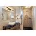 Bleeker Street Matte Black Brushed Nickel 5 Light Vanity - Bath & Vanity